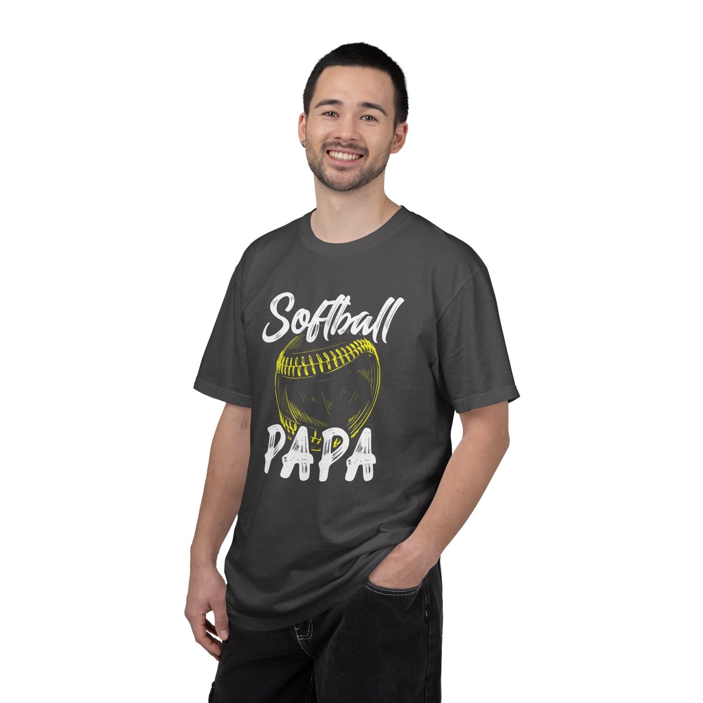 Softball Papa T-Shirt — Daddy Coach Dad Gift