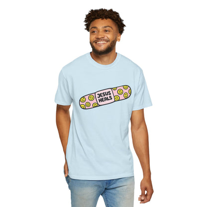 Jesus Heals Bandage T-Shirt — Christian Faith Graphic Tee