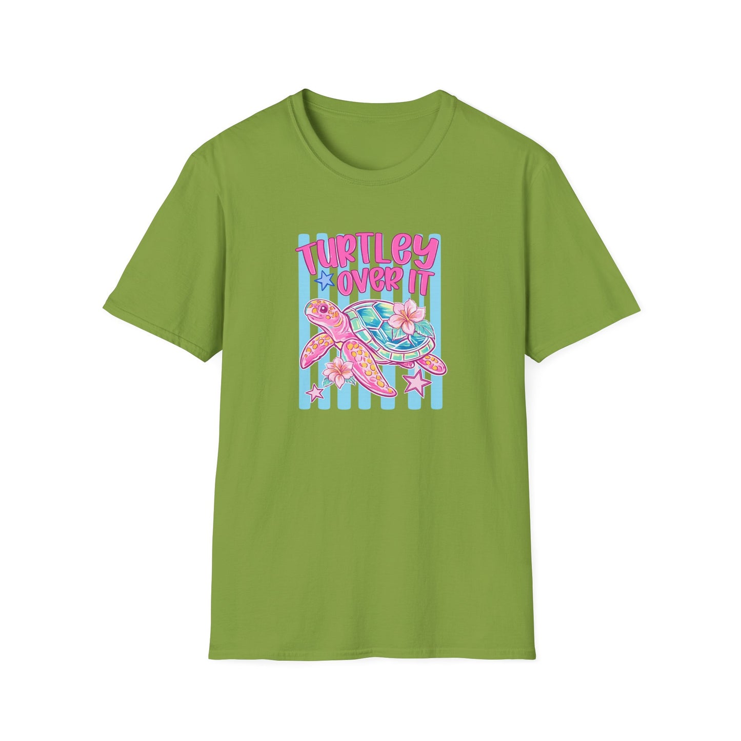 T-Shirt — "Turtley Loved It" Colorful Sea Turtle Graphic Tee