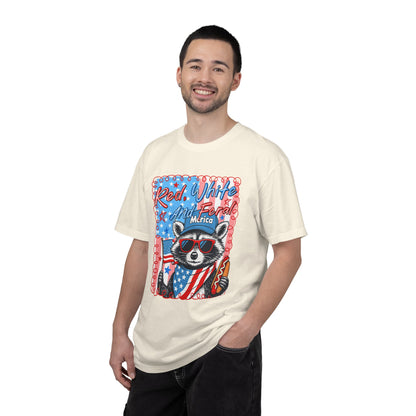 Patriotic Raccoon 'Red, White And Fear'd Merica' T-Shirt