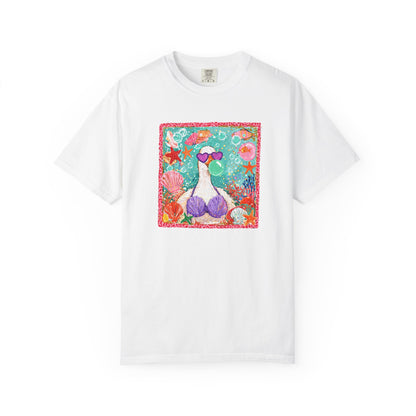 Goose in Bikini Beach T-Shirt — Cute Retro Seaside Graphic Tee