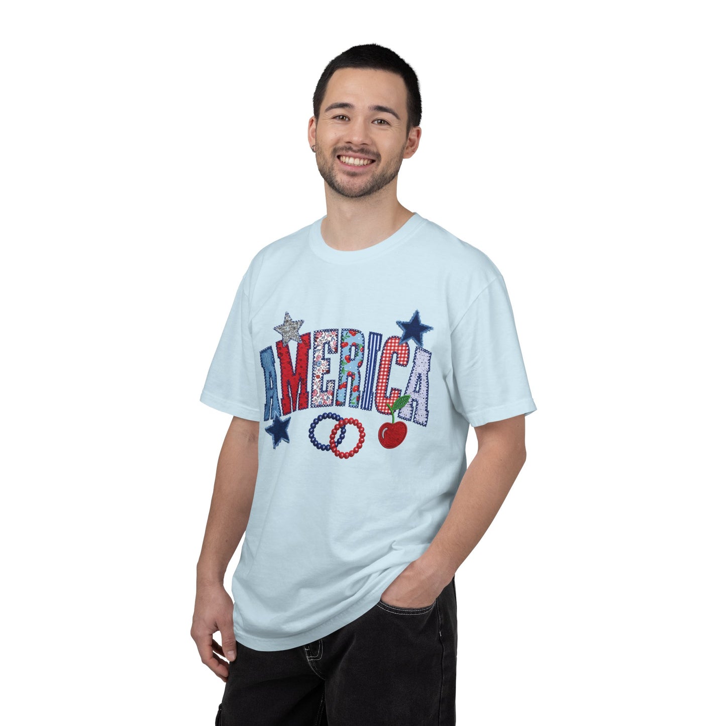 America Graphic T-Shirt — Patriotic Stars & Stripes Tee