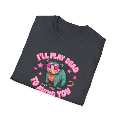 Introvert Sloth T-Shirt — "I’ll Play Dead to Avoid You" Cute Anti-Social Graphic Tee