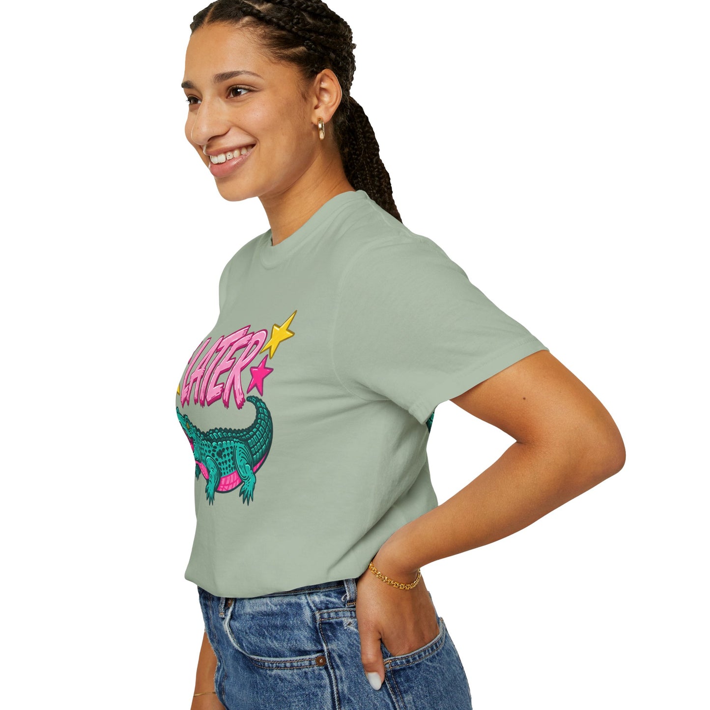Later Gator Graphic T-Shirt — Retro Cartoon Alligator Tee