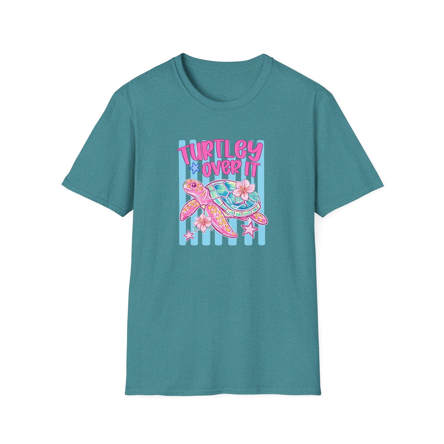 T-Shirt — "Turtley Loved It" Colorful Sea Turtle Graphic Tee