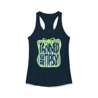 Tanned & Tipsy Racerback Tank
