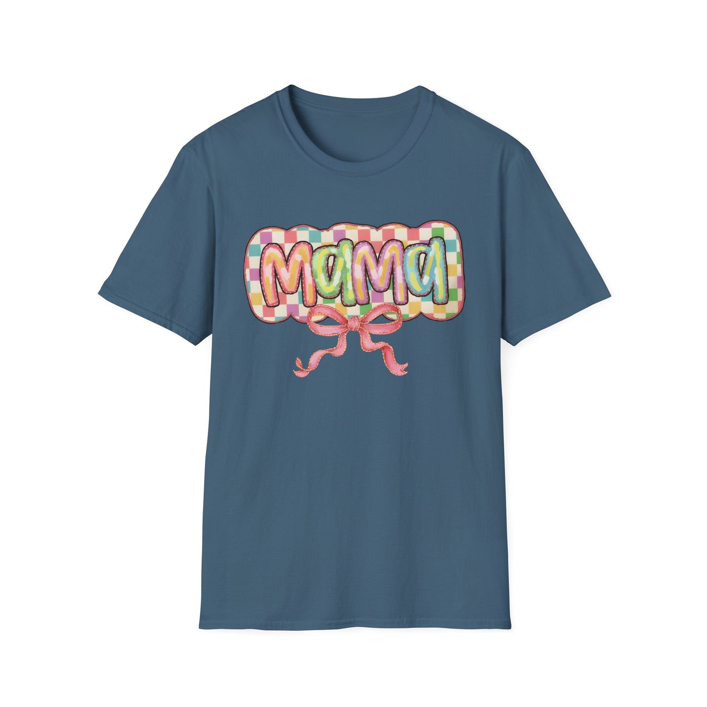 Mama Balloon Graphic Tee — Colorful Pastel Celebration Shirt for Moms