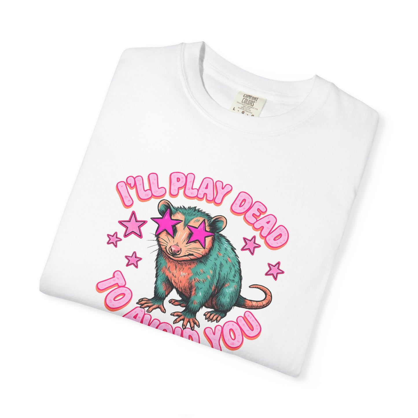 Funny Cat T-Shirt — "I'll Play Dead to Avoid You" Cute Sarcastic Graphic Tee