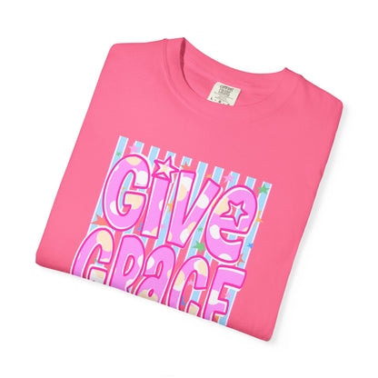 Give Grace T-Shirt — Pastel Retro Graphic Tee