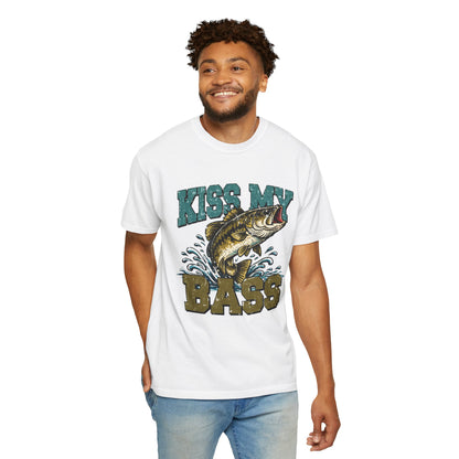 Kiss My Bass Fishing T-Shirt — Humorous Bass Angler Tee