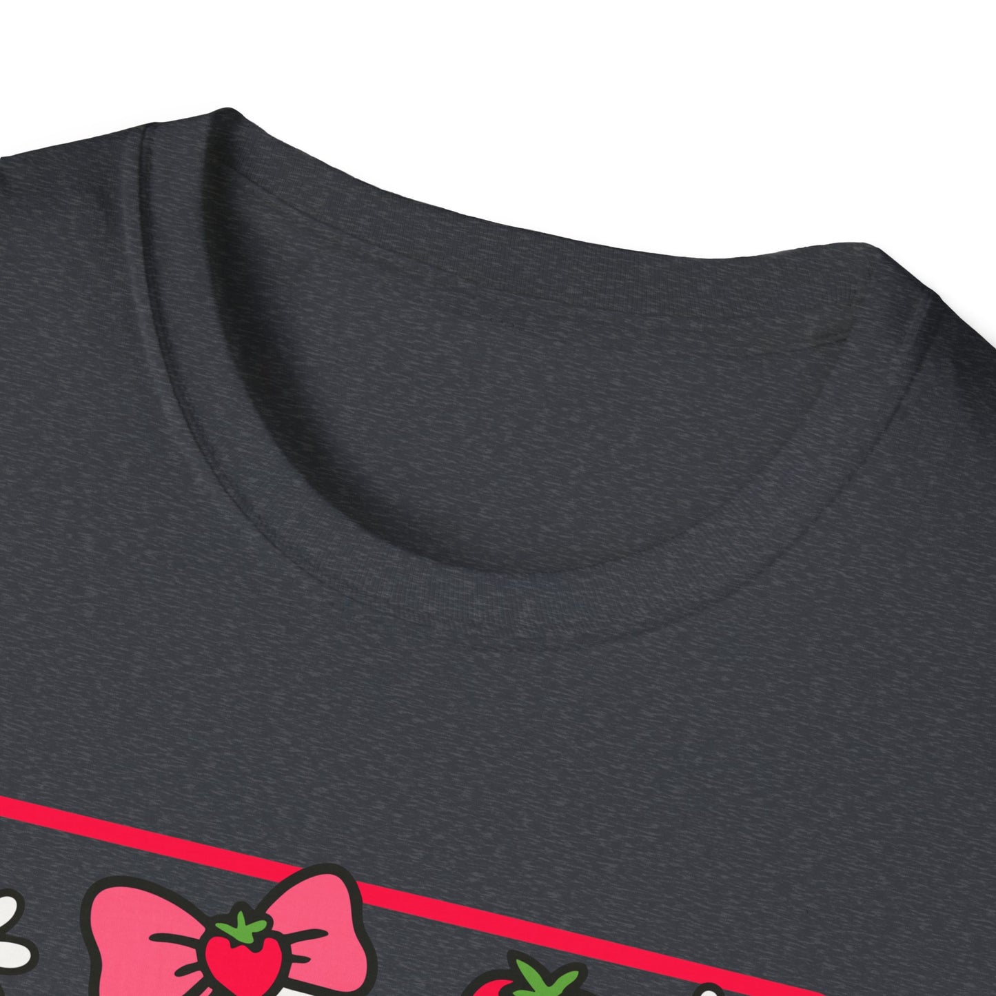Cute Goose on Scooter T‑Shirt — Strawberry & Bow Graphic Tee