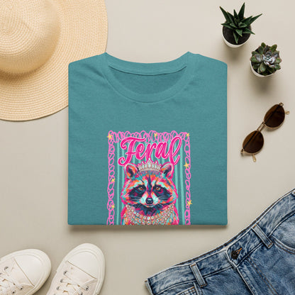 Feral Raccoon Gildan softstyle tshirt