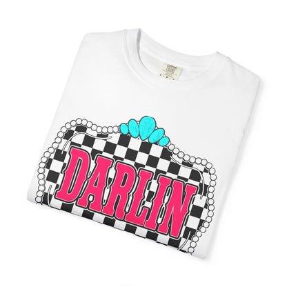 Darlin' Checkerboard Graphic T-Shirt