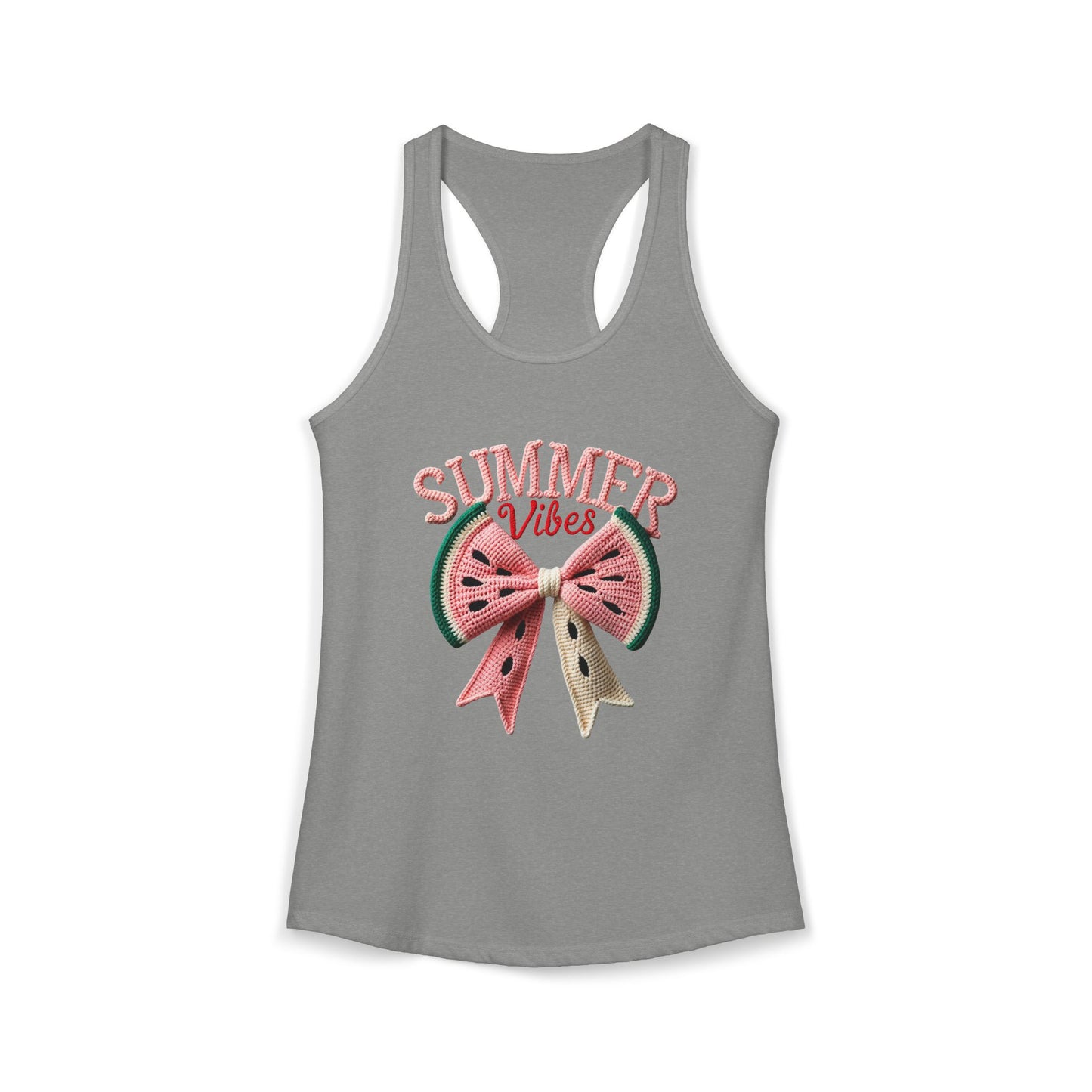 Summer watermelon bow Racerback Tank