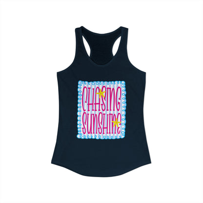 Chasing sunshine Racerback Tank