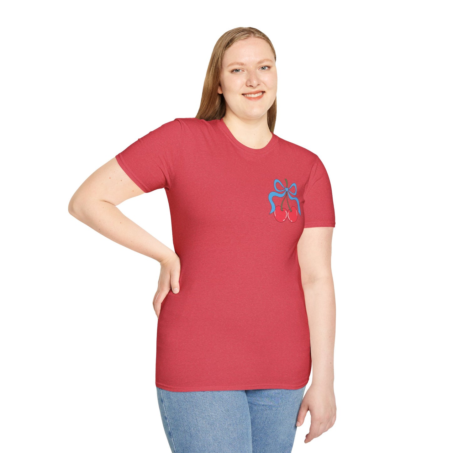 Patriotic Cherry T-Shirt — USA 1776 Fourth of July Graphic Tee
