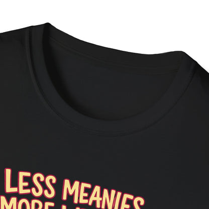 Less Meanies More Weenies T‑Shirt — Funny Hot Dog Pool Graphic Tee