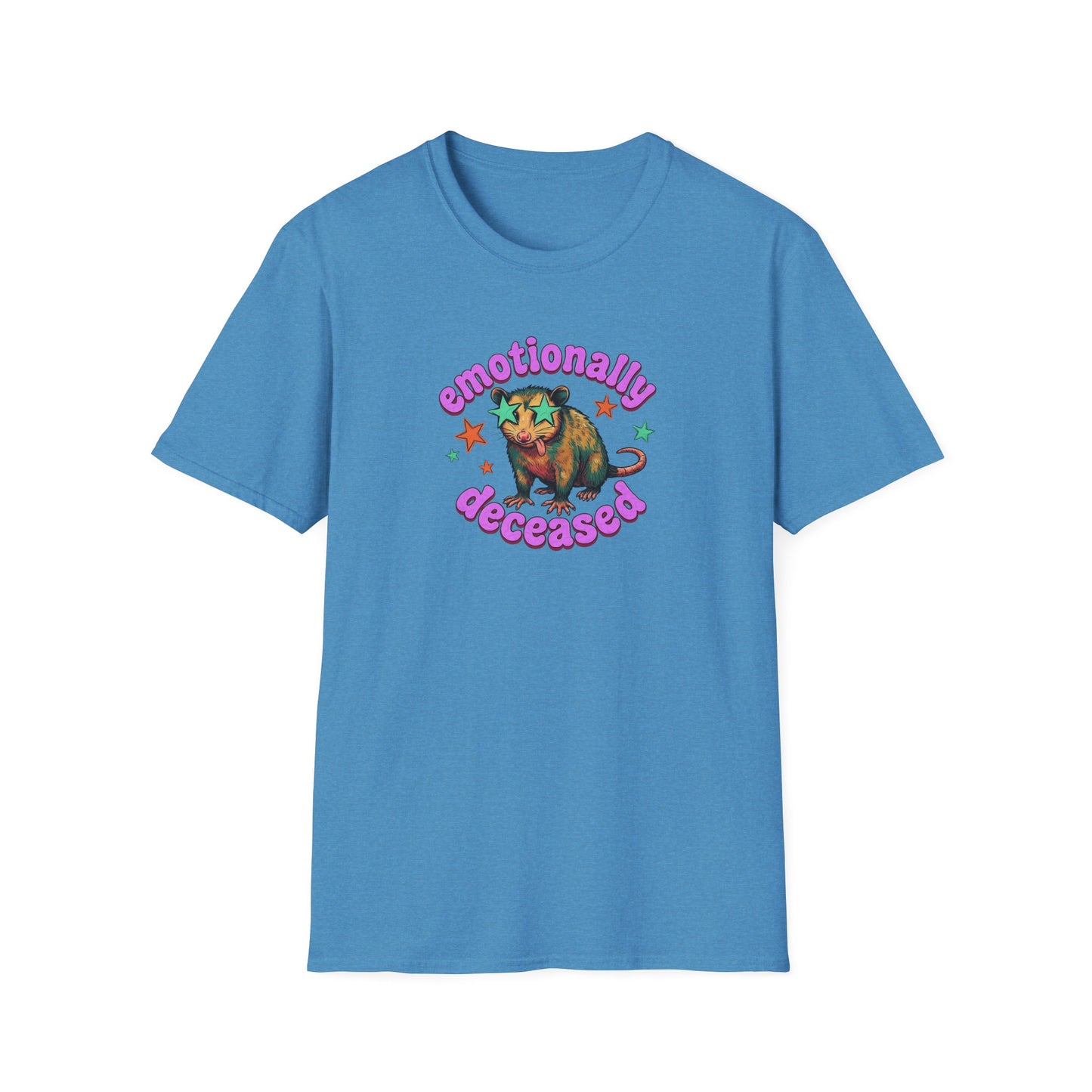 Emotionally Deceased T-Shirt — Cute Colorful Armadillo Graphic