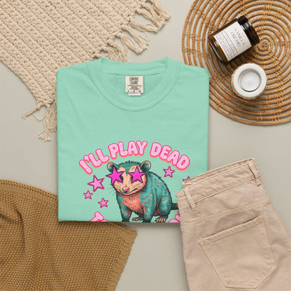 Funny Cat T-Shirt — "I'll Play Dead to Avoid You" Cute Sarcastic Graphic Tee