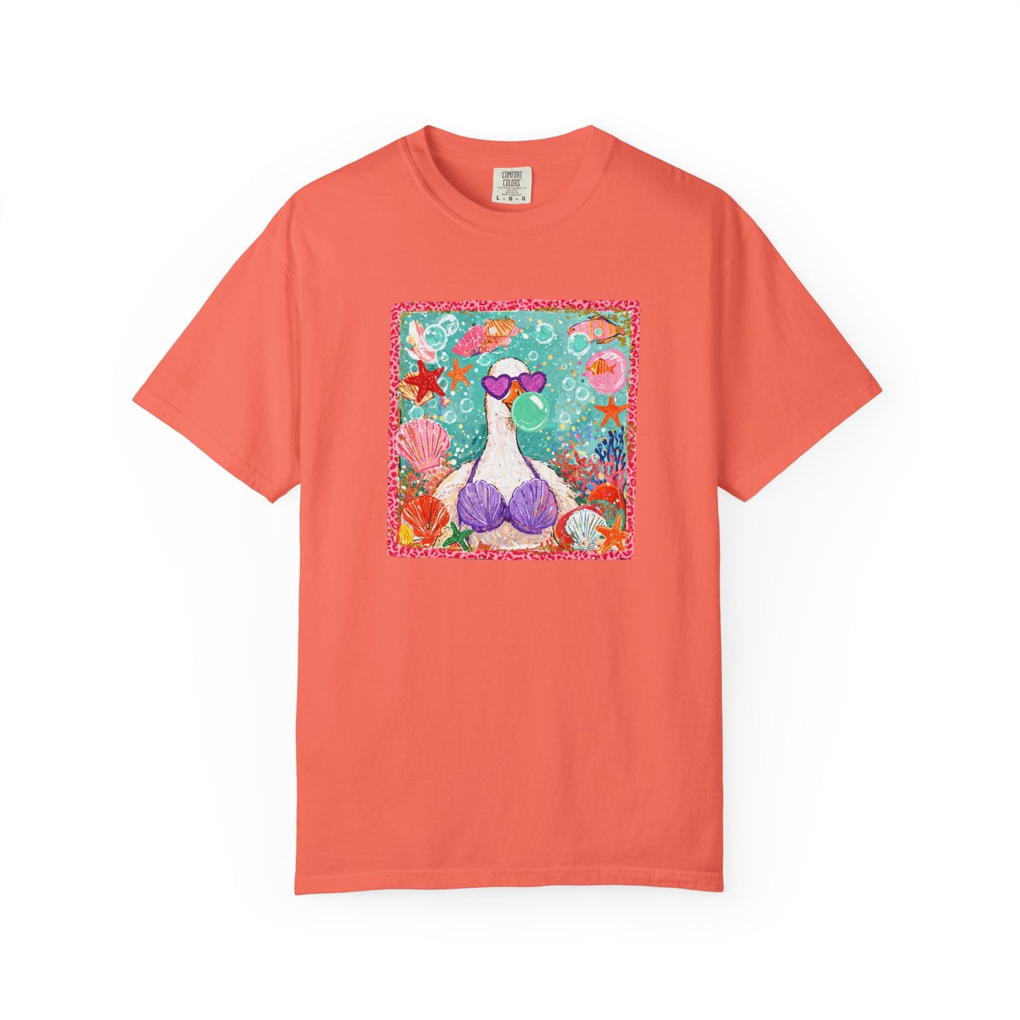Goose in Bikini Beach T-Shirt — Cute Retro Seaside Graphic Tee