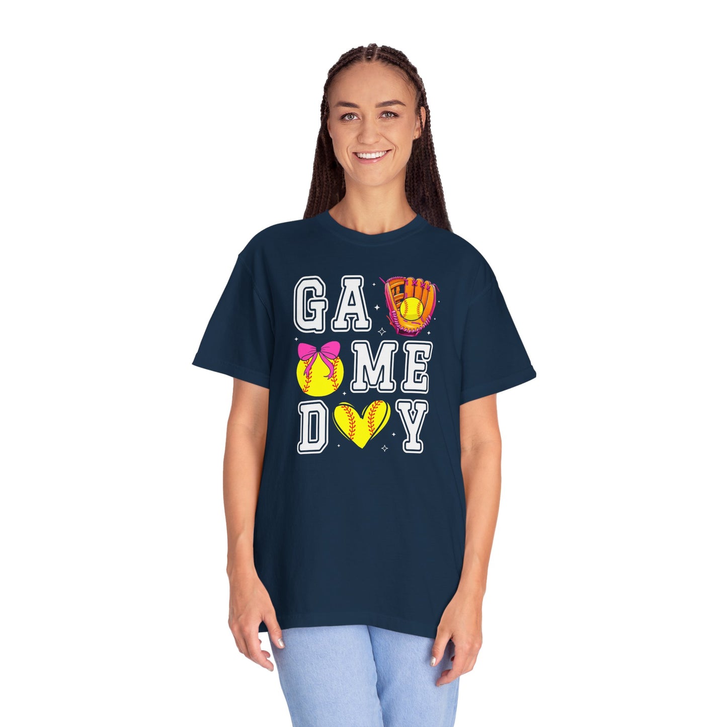 Game Day Softball T-Shirt — ‘GAME DAY’ Glove & Ball Design