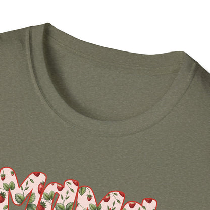 Strawberry Vibes T-Shirt — Retro Stars & Heart Graphic