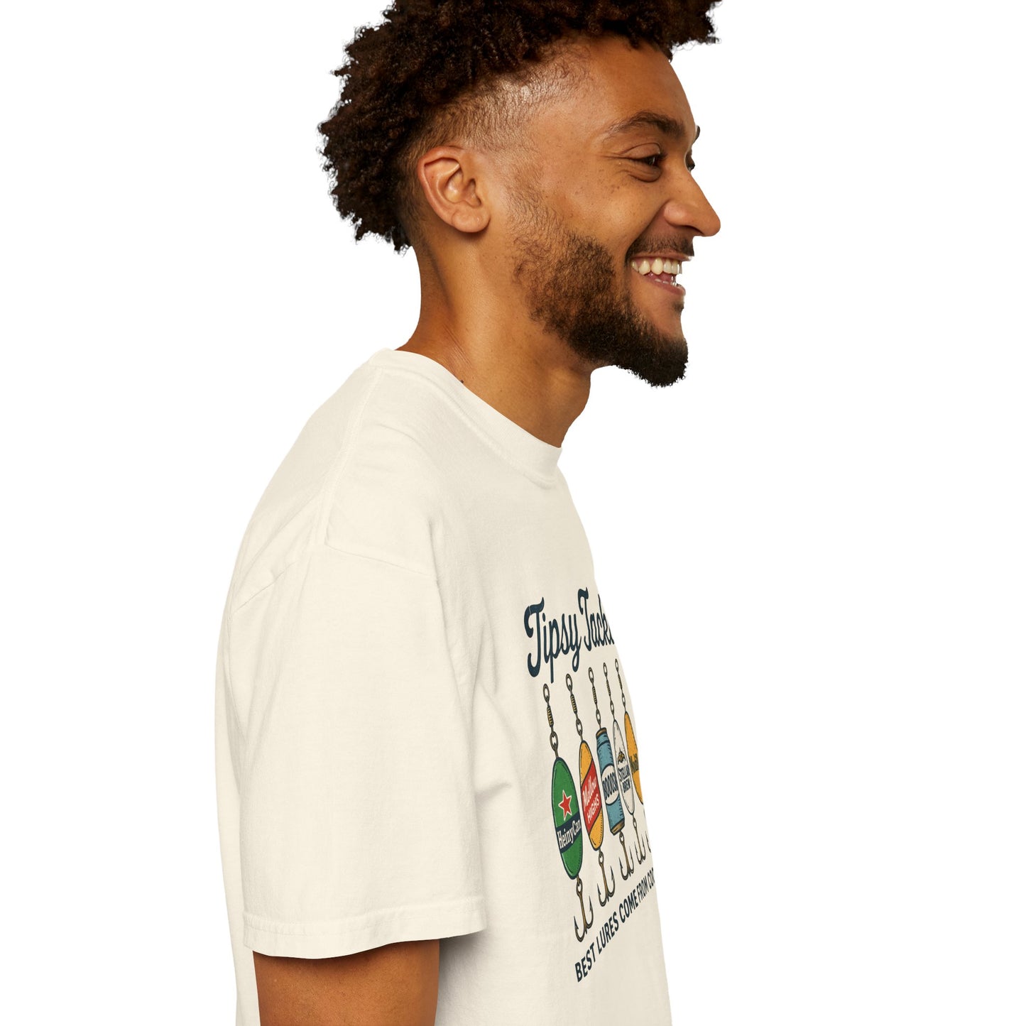 Tipsy Tackle Fishing T-Shirt — "Best Lures Come From Coolers" Graphic Tee