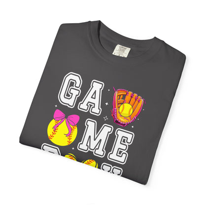 Game Day Softball T-Shirt — ‘GAME DAY’ Glove & Ball Design