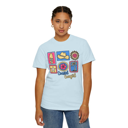 Coastal Cowgirl Graphic T-Shirt — Retro Beach Icons Tee