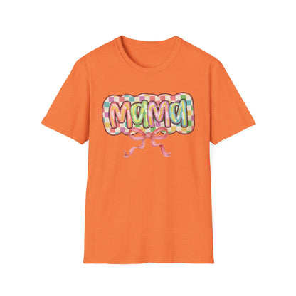 Mama Balloon Graphic Tee — Colorful Pastel Celebration Shirt for Moms