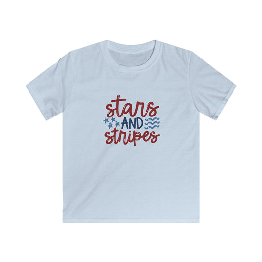 Kids Tee - "Stars and Stripes" Patriotic Fourth of July Shirt