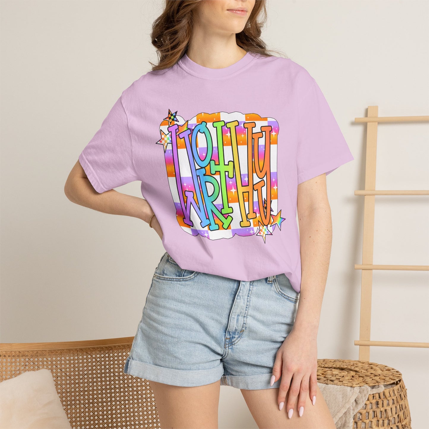 “WORTHY' Graphic T-Shirt — Positive Message Tee