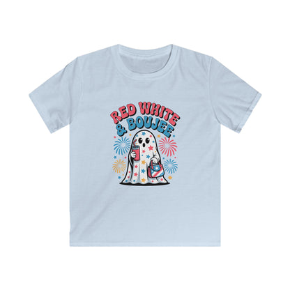 Kids Tee — "Red White & Boujee" Patriotic Ghost Shirt (4th of July)