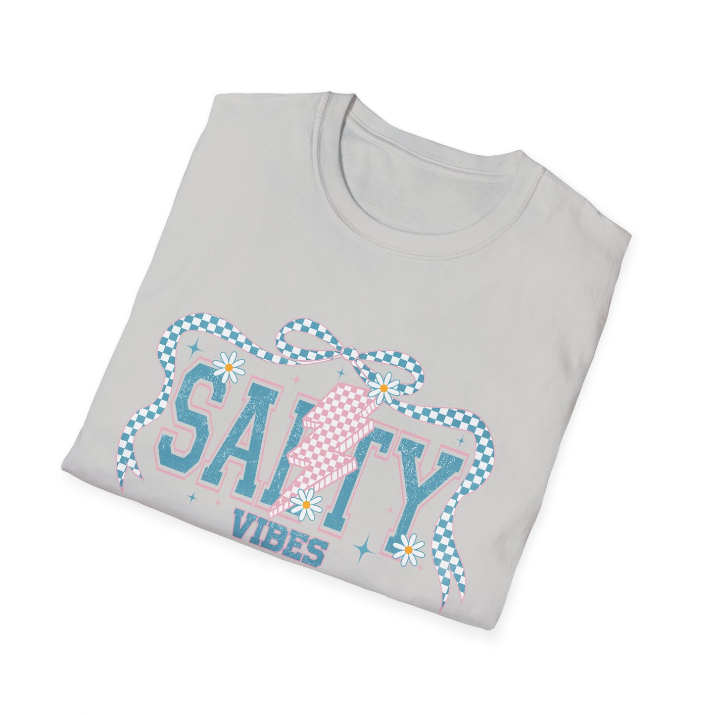 Salty Vibes Beach T-Shirt — Retro Seashell Graphic Tee