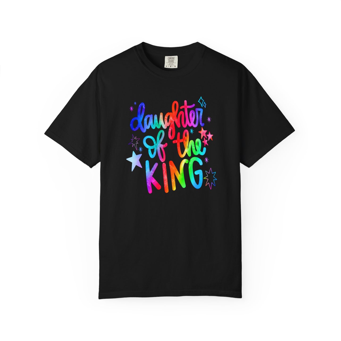 Daughter of the King T-Shirt — Colorful Faith Graphic Tee