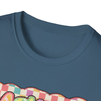 Mama Balloon Graphic Tee — Colorful Pastel Celebration Shirt for Moms