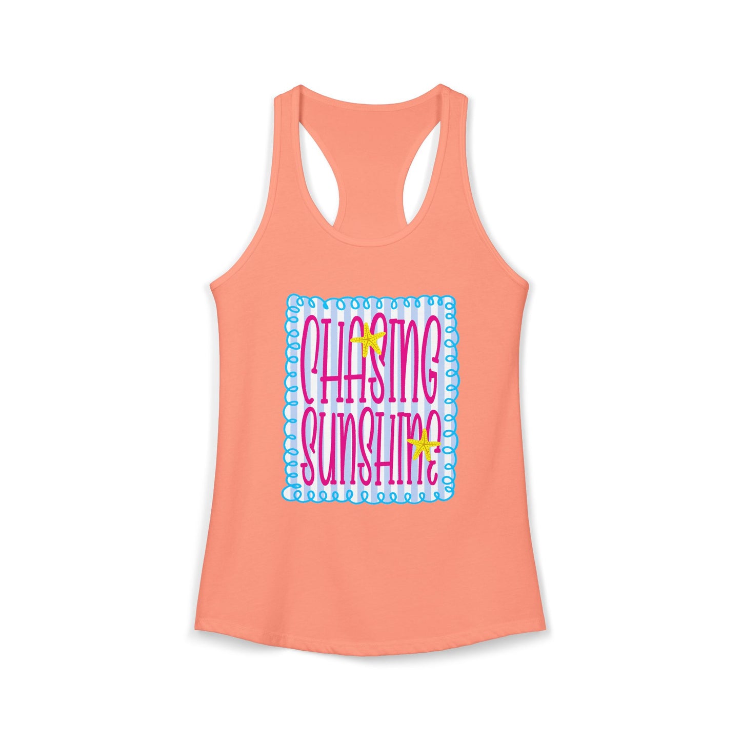 Chasing sunshine Racerback Tank