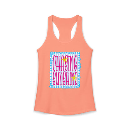 Chasing sunshine Racerback Tank