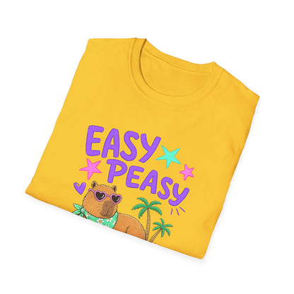 Easy Peasy Dog Tee — Relaxed Hawaiian Corgi T-Shirt