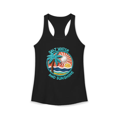 Salt water & sunshine Racerback Tank