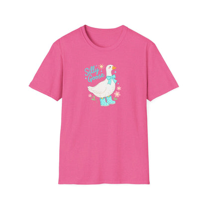 Silly Goose T-Shirt — Cute Duck Illustration Tee for Kids & Animal Lovers