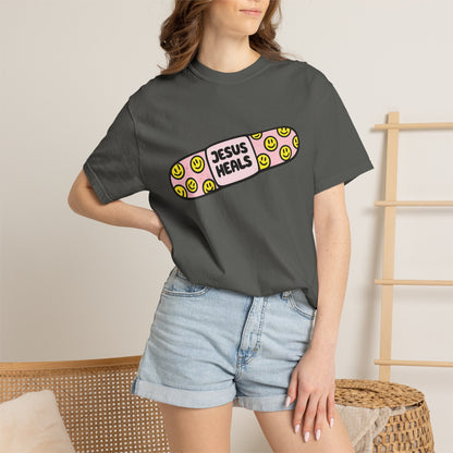 Jesus Heals Bandage T-Shirt — Christian Faith Graphic Tee