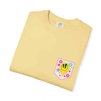 Social Moms Club T-Shirt — Colorful Retro Pocket Graphic Tee