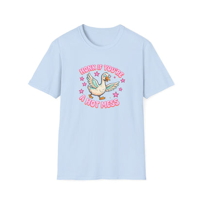 Honk If You’re A Hot Mess T-Shirt — Cute Vintage Dove Graphic Tee