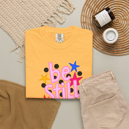 Be Still T-Shirt — Colorful Retro Stars Graphic Tee