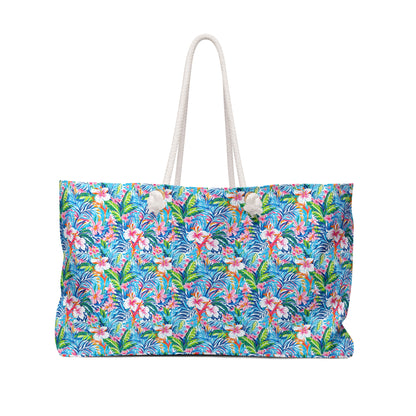 Tropical Floral Weekender Bag – Large Beach Travel Tote