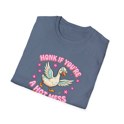 Honk If You’re A Hot Mess T-Shirt — Cute Vintage Dove Graphic Tee