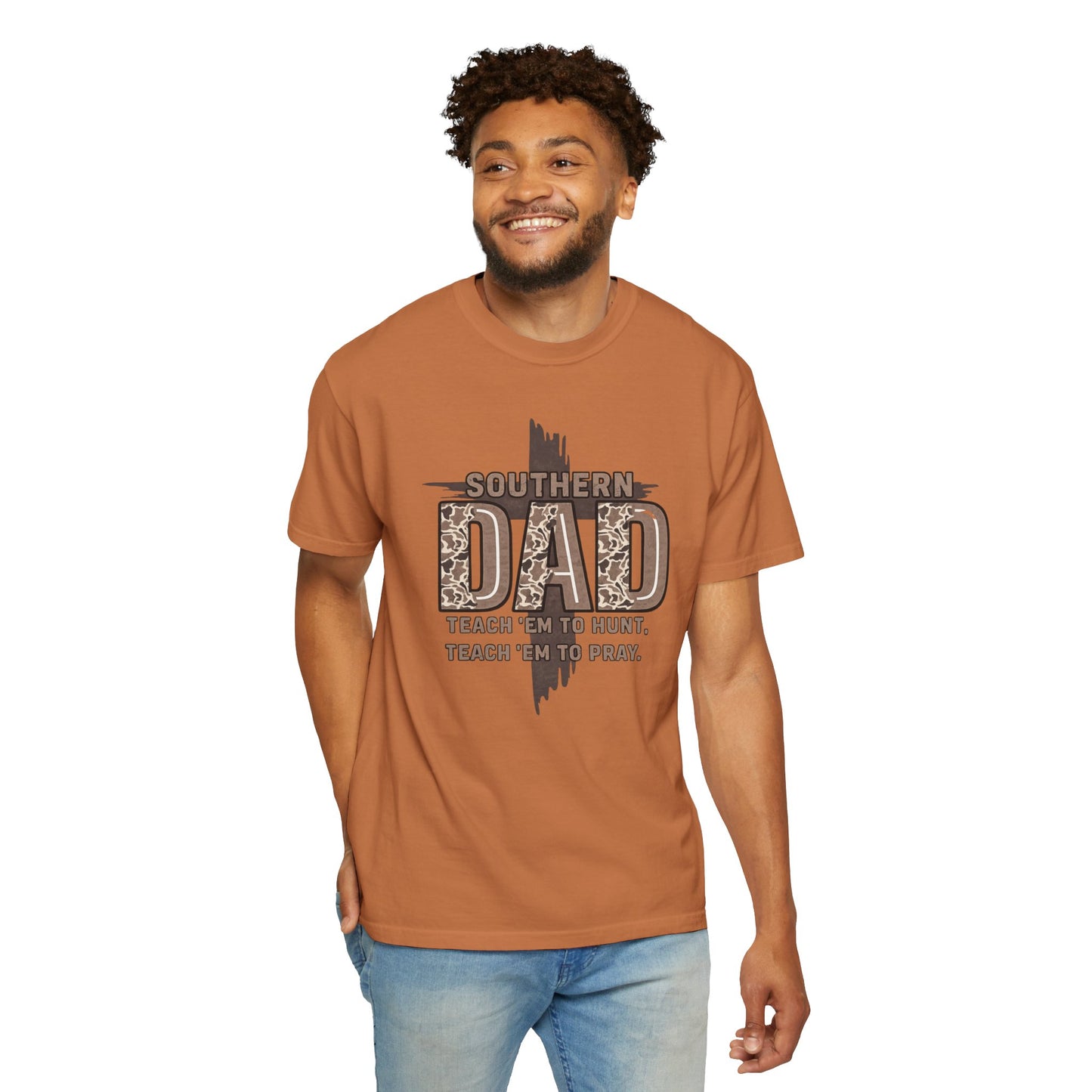 Southern Dad T-Shirt - "Teach 'Em to Hunt & pray