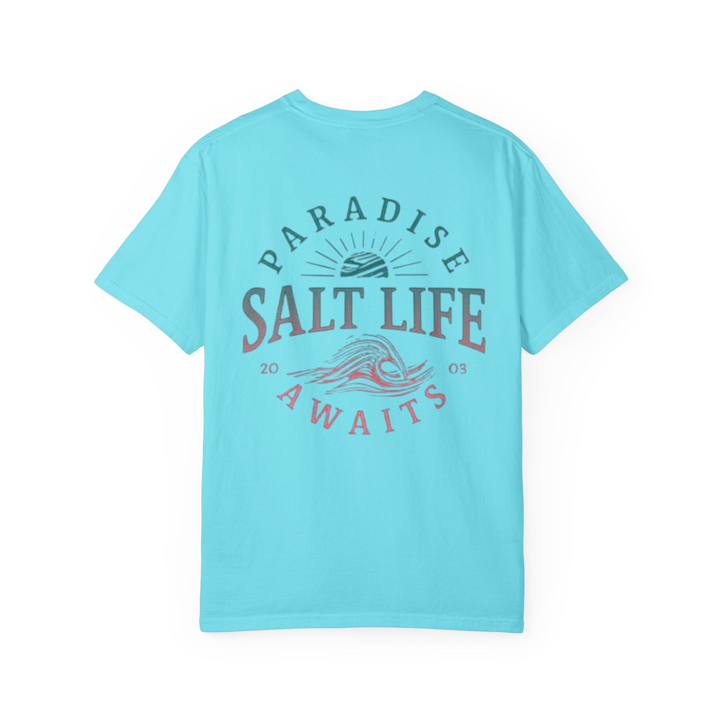 Salt Life Paradise Awaits Front & Back T-shirt