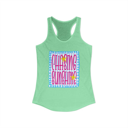 Chasing sunshine Racerback Tank